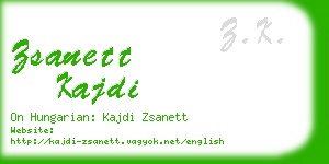 zsanett kajdi business card